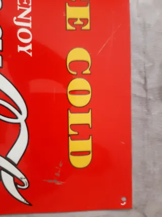 Chapa Coca-Cola antigua.