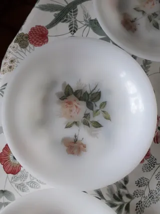 Vajilla Arcopal Rosas