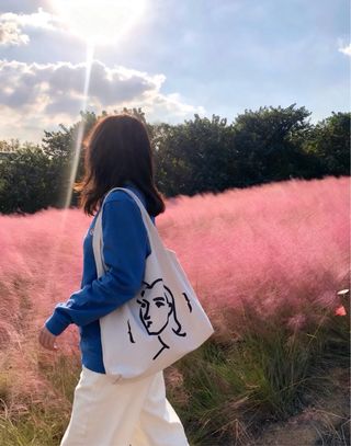 Bolsa de lona en blanco DIY