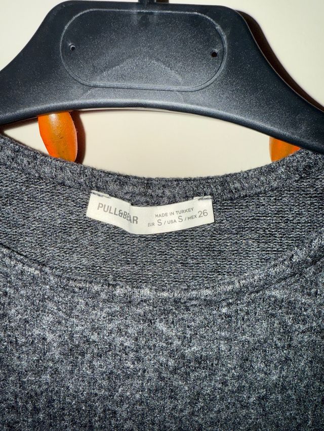 Pull&Bear Camiseta Asimétrica Fruncida Talla S