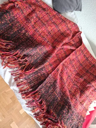 Poncho Multicolor con Flecos