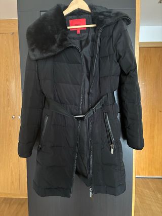 Plumífero Mango Negro Talla M