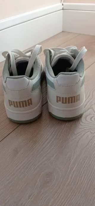 Zapatillas Puma Mujer Blancas y Verdes
