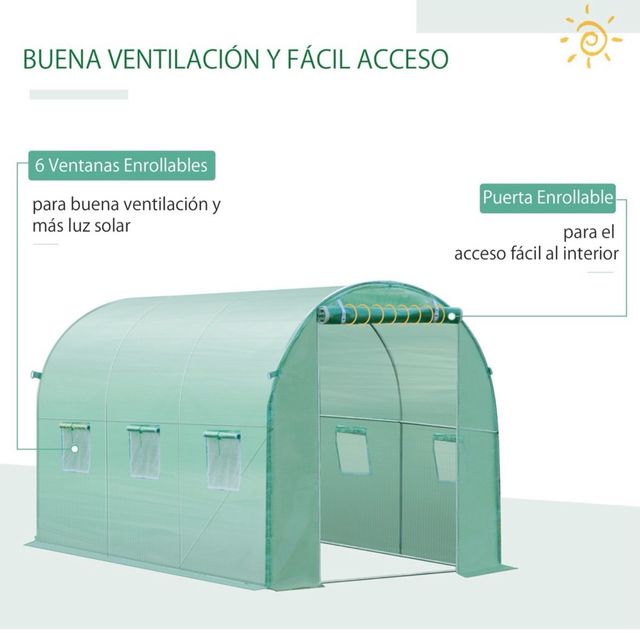 Fondello in plastica per serra verde