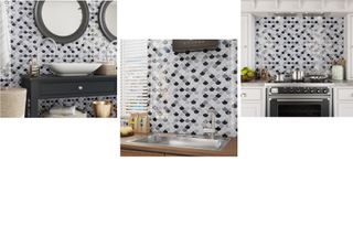 Azulejos Adhesivos Mosaico Escama 30.5x30.5