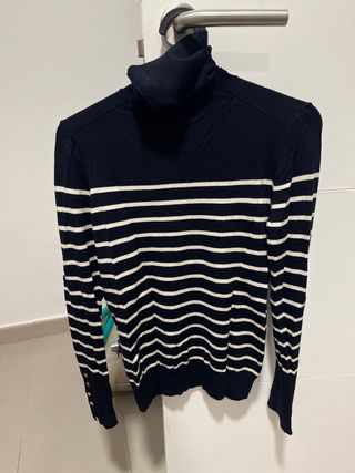 Jersey Zara cuello alto rayas