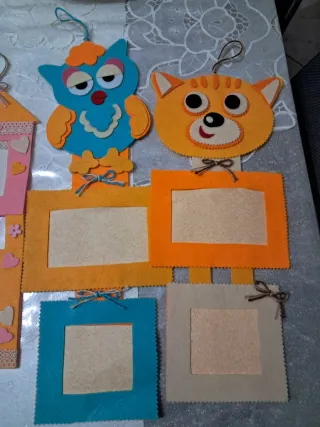 Portafoto fatti a mano in feltro