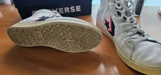 Zapatillas Converse Pro Leather Blancas Rojas