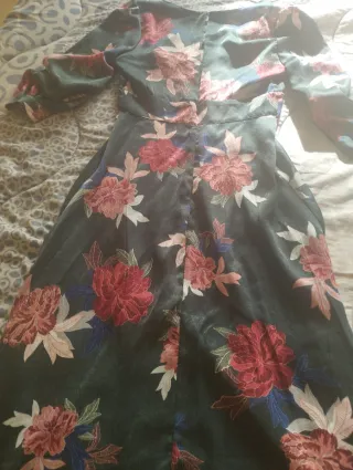 Vestido largo estampado floral