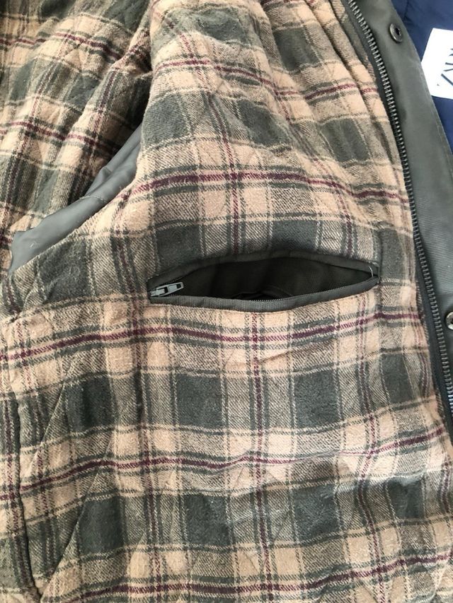 Abrigo verde militar hombre talla M