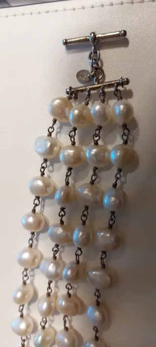 Pulsera Tous Plata Perlas Descatalogada