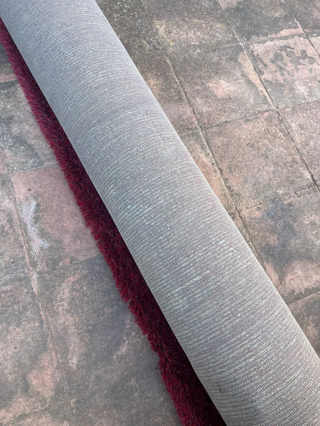 Alfombra de diseño - 100% Lana - Rojo y Morado