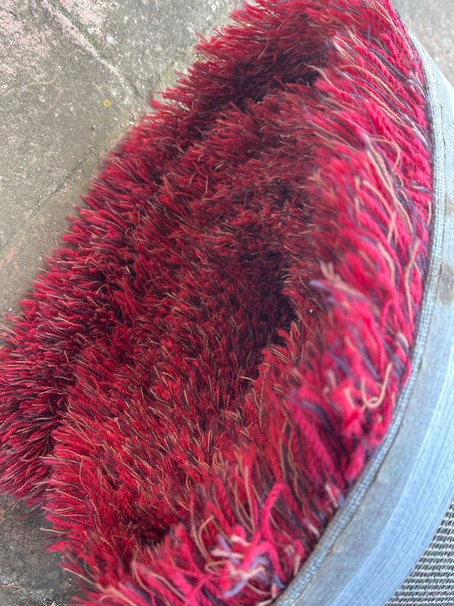 Alfombra de diseño - 100% Lana - Rojo y Morado