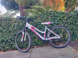 Bicicleta niña DTB S blanca/rosa