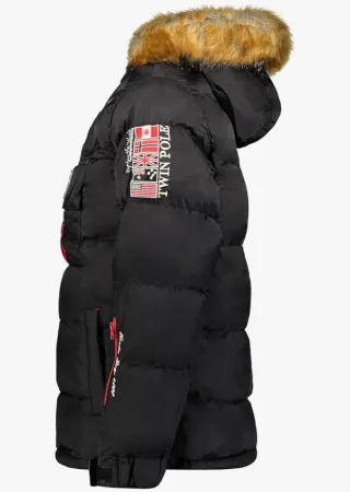 Abrigo Geographical Norway Negro Talla M