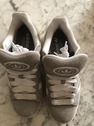 Adidas Campus Gris/Blanco Talla 42