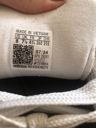 Adidas Campus Gris/Blanco Talla 42