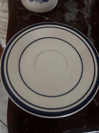 Set 6 Tazze con Piattini Decorazione Uva