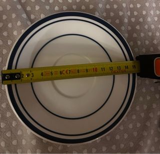 Set 6 Tazze con Piattini Decorazione Uva