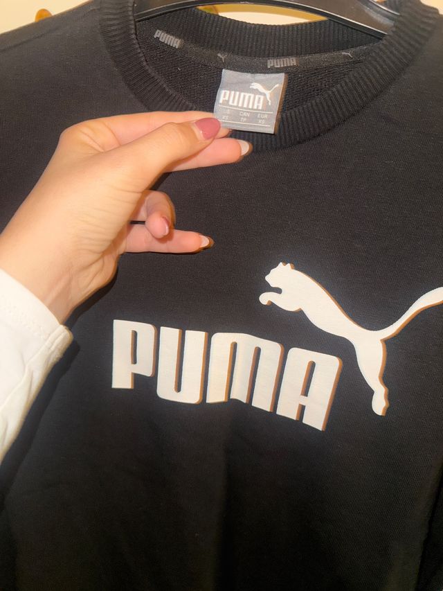 Sudadera Puma Negra Talla XS
