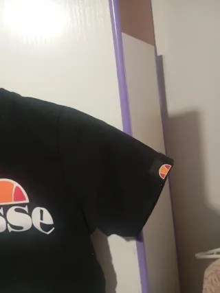 Camiseta Ellesse Crop Top Negra Talla XS