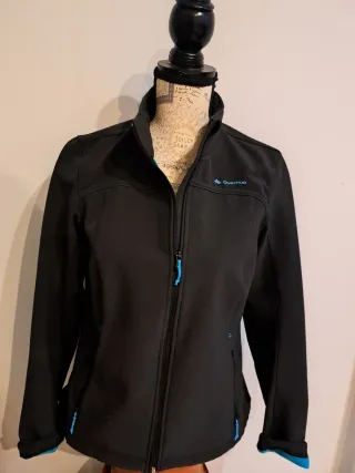 Cortavientos Quechua Mujer Negro