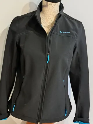 Cortavientos Quechua Mujer Negro