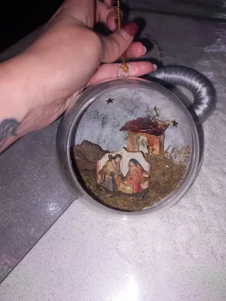 Palla Plexiglass Decorata Natività