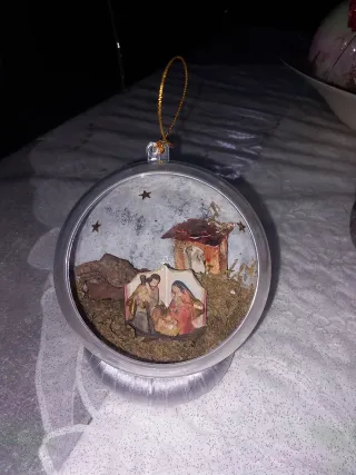 Palla Plexiglass Decorata Natività