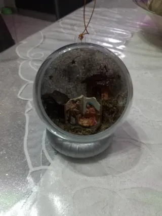 Palla Plexiglass Decorata Natività