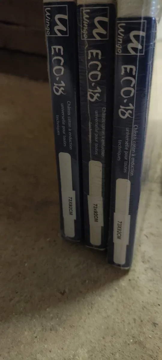 Lienzos blancos sin usar