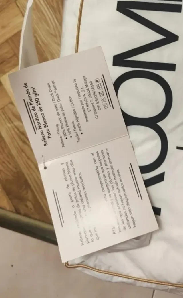 Edredón Nórdico Plumón 260x240 cm