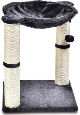 Grattatoio per gatti in fibra di iuta con lettino
