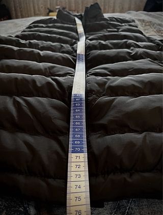 Chaleco acolchado calefactable negro XL