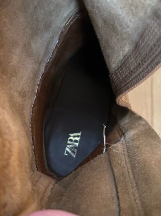 Botines piel Zara T.39 Tacón