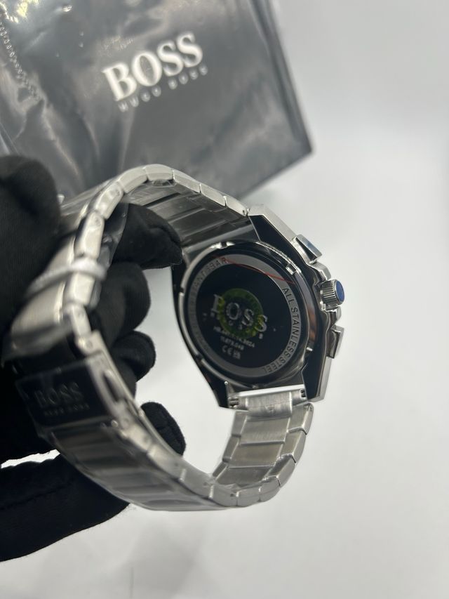 Reloj Boss Cronógrafo Azul y Plateado