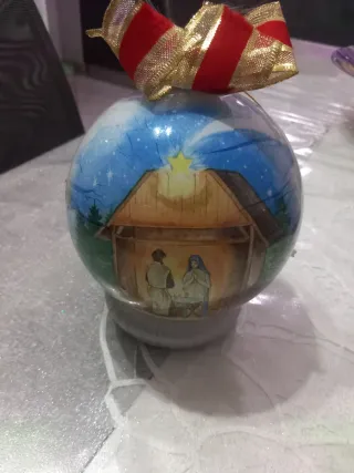 Palla Plexiglass Decorata A Mano