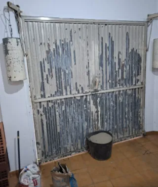 Puerta de garaje chapa galvanizada.