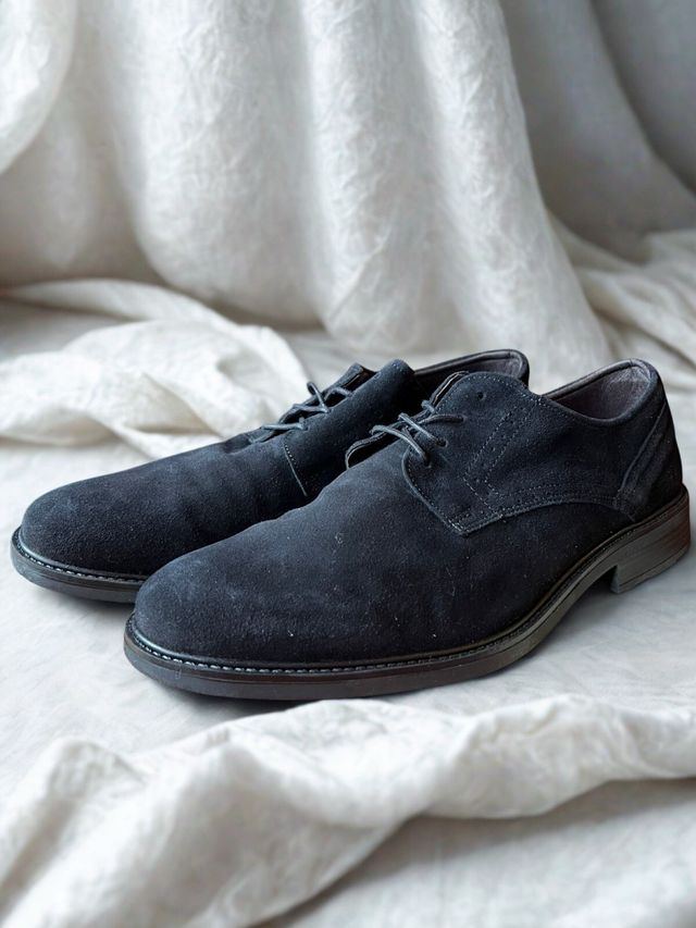 Zapatos de ante negros para hombre