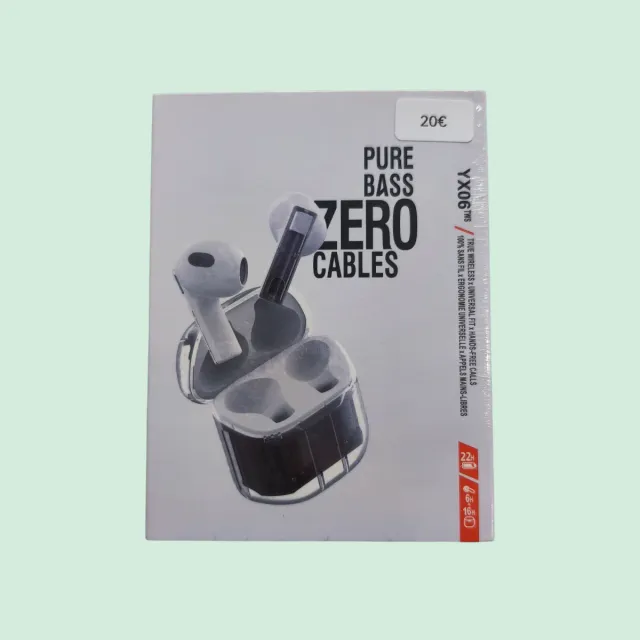 Auricolari YX06 Pure Bass Zero Cables