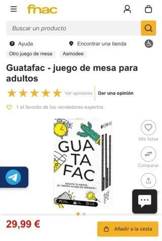 Juego de mesa Guatafac