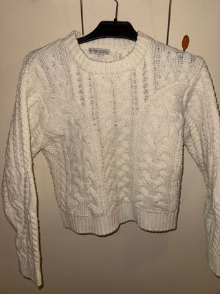 Jersey Bershka Blanco Talla S