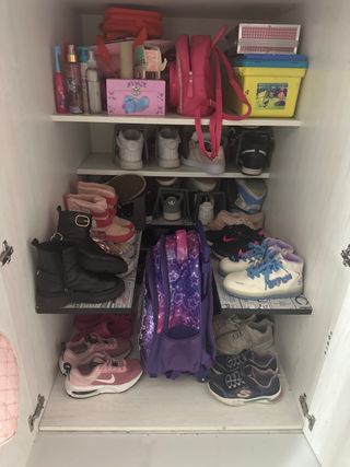 Cama tren con armario y cajones