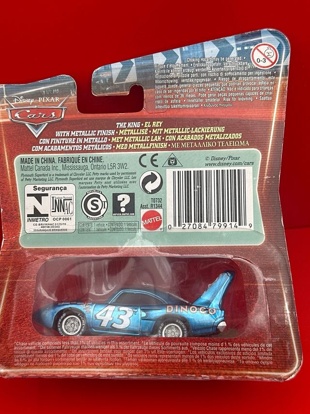 Disney Pixar Cars Metallic King Dinoco lenticular