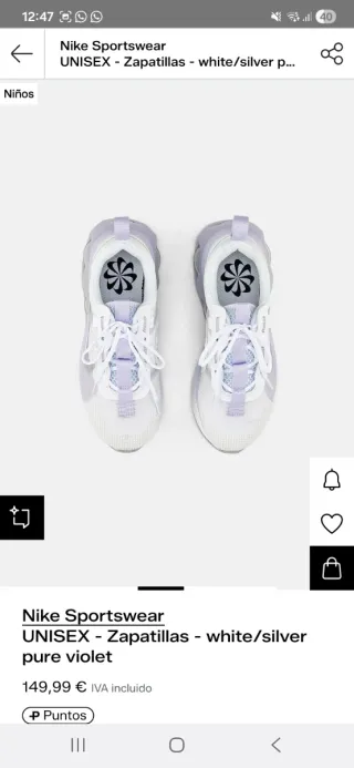 Zapatillas Nike Air Max 2021 Morado/Blanco