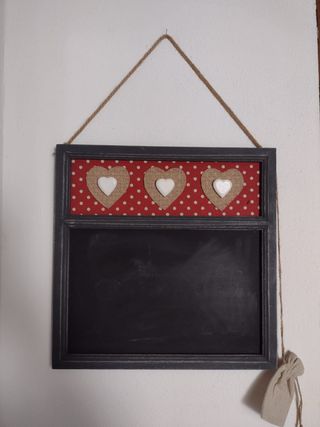 Lavagnetta da muro con cuori