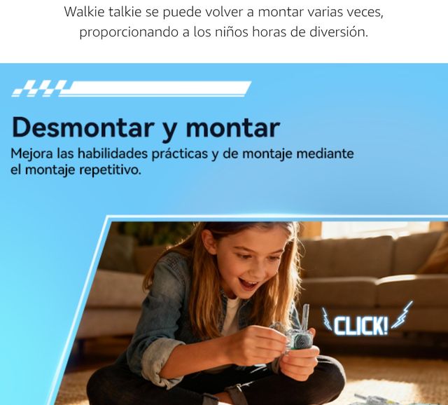 Walkie Talkies da assemblare da soli, nuovo giocattolo