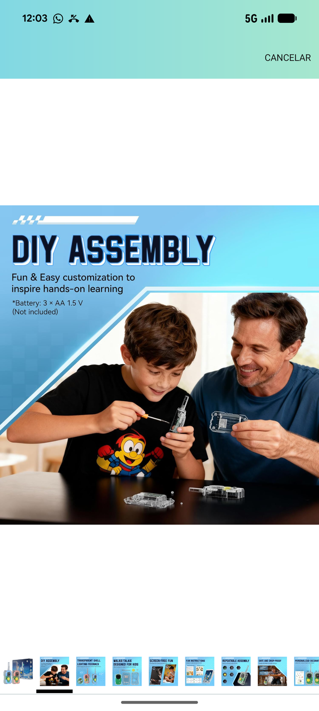 Walkie Talkies da assemblare da soli, nuovo giocattolo