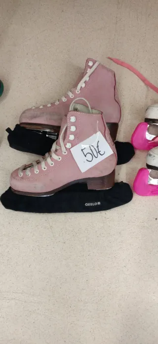 Patines de hielo rosas talla 32. Marca wifa