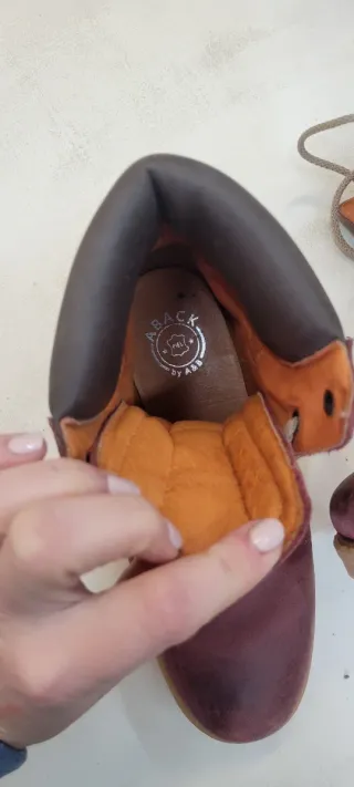 Botas Aback Piel Rosa T37